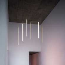 Load image into Gallery viewer, Halo 2355 Jewel LED Pendant Light in lobby.