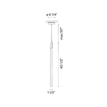 Load image into Gallery viewer, Halo 2355 Jewel LED Pendant Light - line drawing.