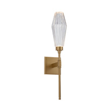 Load image into Gallery viewer, Aalto Belvedere LED Wall Light in Gilded Brass/Clear Glass (6.5-Inch).