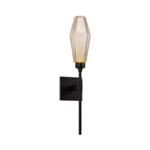 Load image into Gallery viewer, Aalto Belvedere LED Wall Light in Matte Black/Bronze Glass (6.5-Inch).