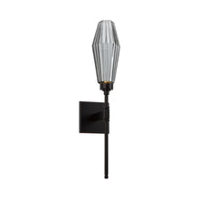 Load image into Gallery viewer, Aalto Belvedere LED Wall Light in Matte Black/Smoke Glass (6.5-Inch).