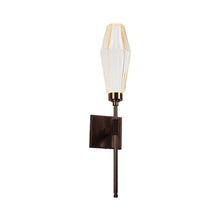 Load image into Gallery viewer, Aalto Belvedere LED Wall Light in Oil Rubbed Bronze/Amber Glass (6.5-Inch).