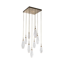 Load image into Gallery viewer, Aalto Grande LED Multi Light Pendant Light in Heritage Brass (9-Light).