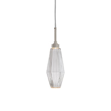 Load image into Gallery viewer, Aalto LED Pendant Light in Metallic Beige Silver/Clear Glass (17.2-Inch).