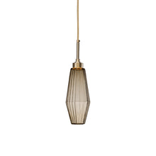 Load image into Gallery viewer, Aalto LED Pendant Light in Heritage Brass/Bronze Glass (17.2-Inch).