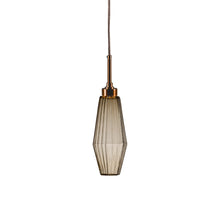 Load image into Gallery viewer, Aalto LED Pendant Light in Oil Rubbed Bronze/Bronze Glass (17.2-Inch).