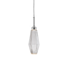 Load image into Gallery viewer, Aalto LED Pendant Light in Satin Nickel/Clear Glass (17.2-Inch).