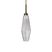Load image into Gallery viewer, Aalto LED Pendant Light in Heritage Brass/Clear Glass (19.2-Inch).