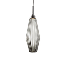Load image into Gallery viewer, Aalto LED Pendant Light in Matte Black/Smoke Glass (21.2-Inch).