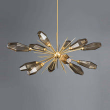 Load image into Gallery viewer, Aalto Oval Starburst LED Chandelier in Detail.