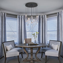Load image into Gallery viewer, Aalto Round Grande LED Multi Light Pendant Light in living room.
