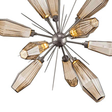 Load image into Gallery viewer, Aalto Round Starburst LED Chandelier in Detail.