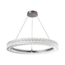 Load image into Gallery viewer, Asscher LED Chandelier in Gunmetal.