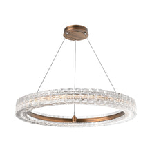 Load image into Gallery viewer, Asscher LED Chandelier in Oil Rubbed Bronze.