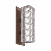 Load image into Gallery viewer, Asscher LED Wall Light in Burnished Bronze.