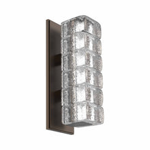 Load image into Gallery viewer, Asscher LED Wall Light in Flat Bronze.