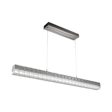 Load image into Gallery viewer, Asscher Linear LED Pendant Light in Gunmetal.