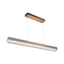 Load image into Gallery viewer, Asscher Linear LED Pendant Light in Oil Rubbed Bronze.