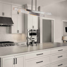 Load image into Gallery viewer, Axis LED Linear Pendant Light in kitchen.