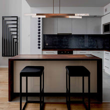 Load image into Gallery viewer, Axis LED Linear Pendant Light in dining room.