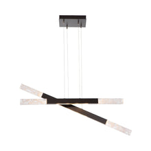 Load image into Gallery viewer, Axis Moda Double LED Linear Pendant Light in Detail.