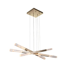 Load image into Gallery viewer, Axis Moda Triple LED Linear Pendant Light in Heritage Brass.