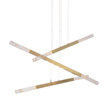 Load image into Gallery viewer, Axis Moda Triple LED Linear Pendant Light in Detail.