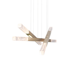 Load image into Gallery viewer, Axis Moda Triple LED Linear Pendant Light in Detail.