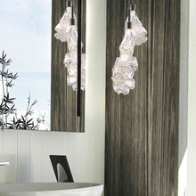 Load image into Gallery viewer, Blossom Cluster LED Pendant Light in bathroom.