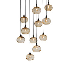 Load image into Gallery viewer, Coppa Round Multi Light Pendant Light in Detail.