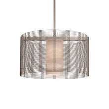Load image into Gallery viewer, Downtown Mesh Drum Pendant Light in Metallic Beige (19.3-Inch).