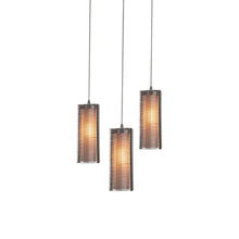 Load image into Gallery viewer, Downtown Mesh Round Multi Light Pendant Light in Metallic Beige (3-Light).