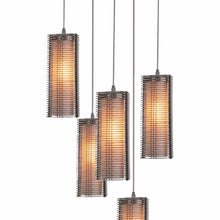 Load image into Gallery viewer, Downtown Mesh Round Multi Light Pendant Light in Detail.