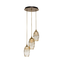 Load image into Gallery viewer, Ellisse Round Multi Light Pendant Light.