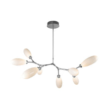 Load image into Gallery viewer, Fiori Modern Branch LED Pendant Light in Satin Nickel.