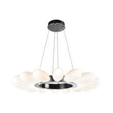 Load image into Gallery viewer, Fiori Radial Ring LED Chandelier in Gunmetal.