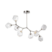 Load image into Gallery viewer, Gem Modern Branch LED Pendant Light in Metallic Beige Silver/Clear Glass (8-Light).