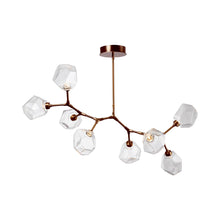 Load image into Gallery viewer, Gem Modern Branch LED Pendant Light in Oil Rubbed Bronze/Clear Glass (8-Light).