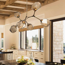 Load image into Gallery viewer, Gem Modern Branch LED Pendant Light in dining room.