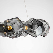 Load image into Gallery viewer, Gem Radial Ring LED Chandelier in Detail.