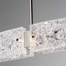 Load image into Gallery viewer, Glacier LED Linear Pendant Light in Detail.