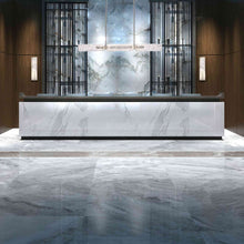 Load image into Gallery viewer, Glacier LED Linear Pendant Lightin dining room.