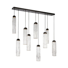 Load image into Gallery viewer, Ledgestone LED Linear Chandelier in Detail.
