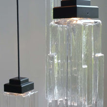 Load image into Gallery viewer, Ledgestone Square LED Multi Light Pendant Light in Detail.
