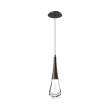 Load image into Gallery viewer, Raindrop LED Pendant Light in Flat Bronze.