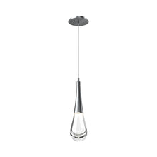 Load image into Gallery viewer, Raindrop LED Pendant Light in Satin Nickel.