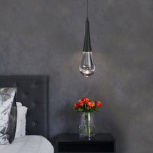 Load image into Gallery viewer, Raindrop LED Pendant Light in bedroom.