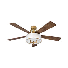 Load image into Gallery viewer, Hampton LED Ceiling Fan in Detail.