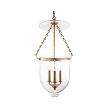 Load image into Gallery viewer, Hampton Pendant Light Medium/Aged Brass/Clear.
