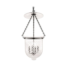 Load image into Gallery viewer, Hampton Pendant Light Large/Historic Nickel/Seamless Grid Line.